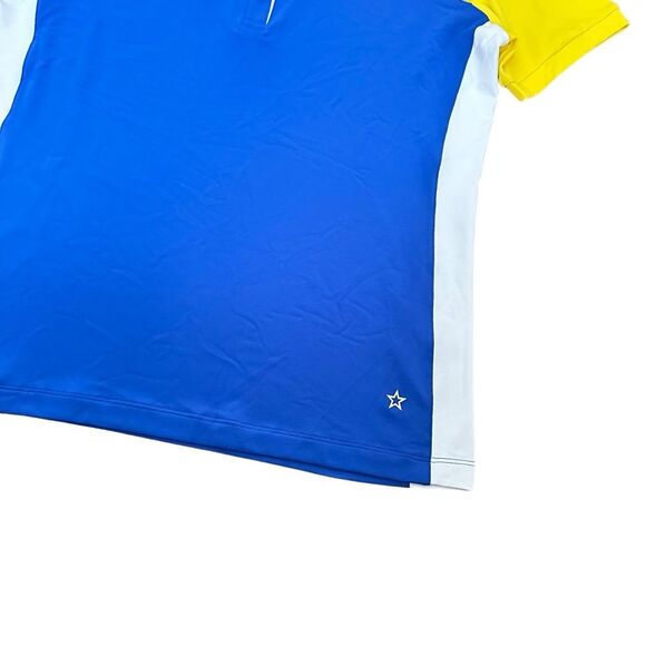 Lohla Sport Filippa Short Sleeve Polo Top Tennis Pickleball Blue, L, New - Picture 2 of 10